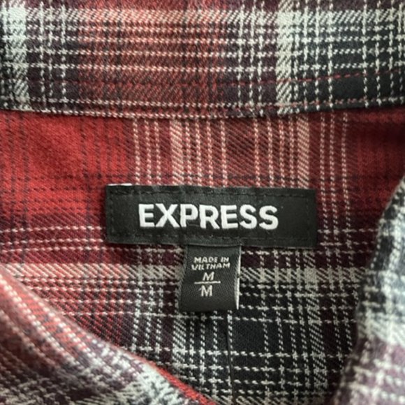 Express flannel NEW  long sleeve shirt size M - Picture 2 of 3